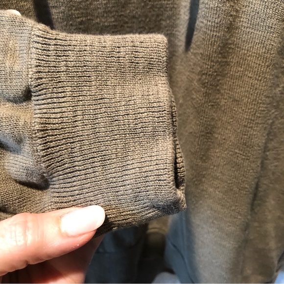 Mens LOGG by H&M pullover sweatshirt hoodie army green L - Picture 4 of 8